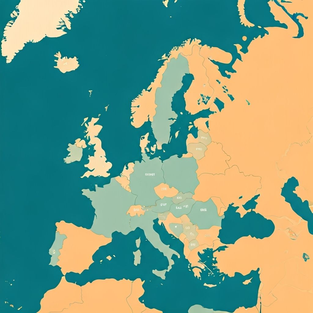 Modern Europe Map